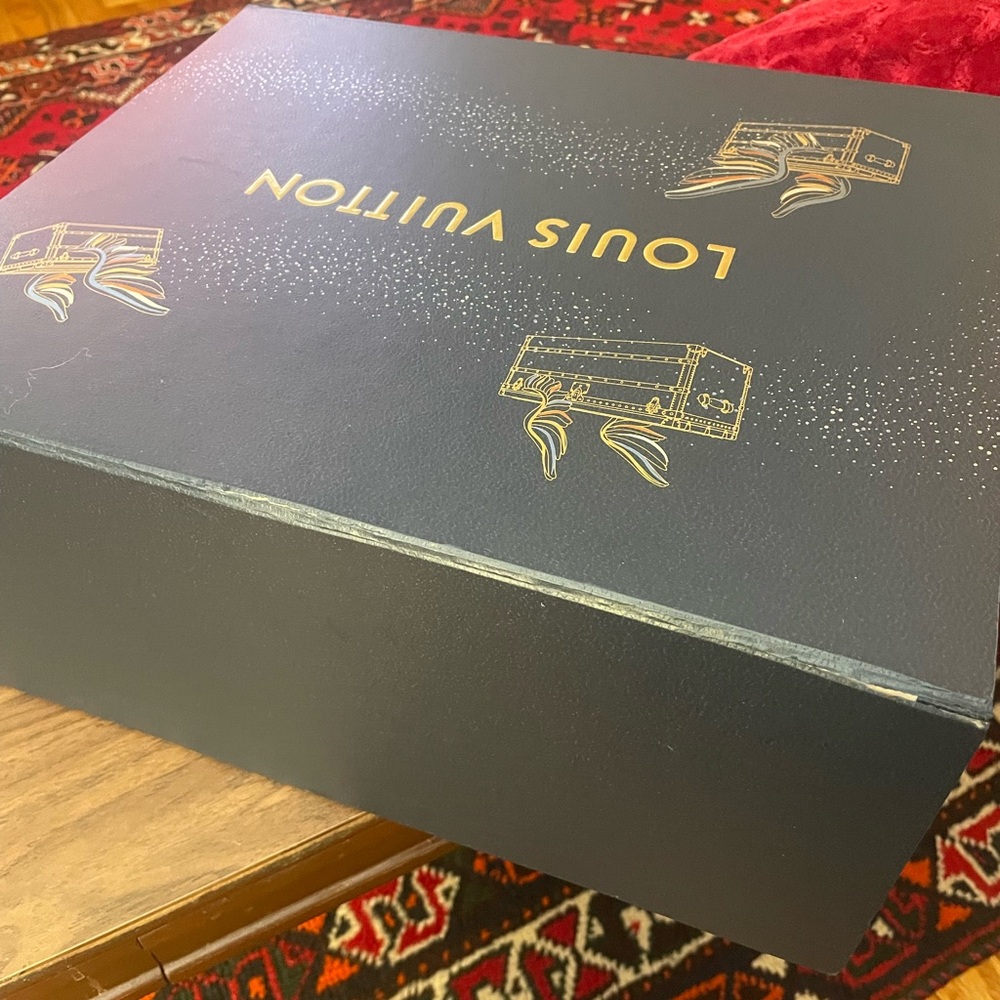 Louis Vuitton Charcoal Box with Subtle Logo